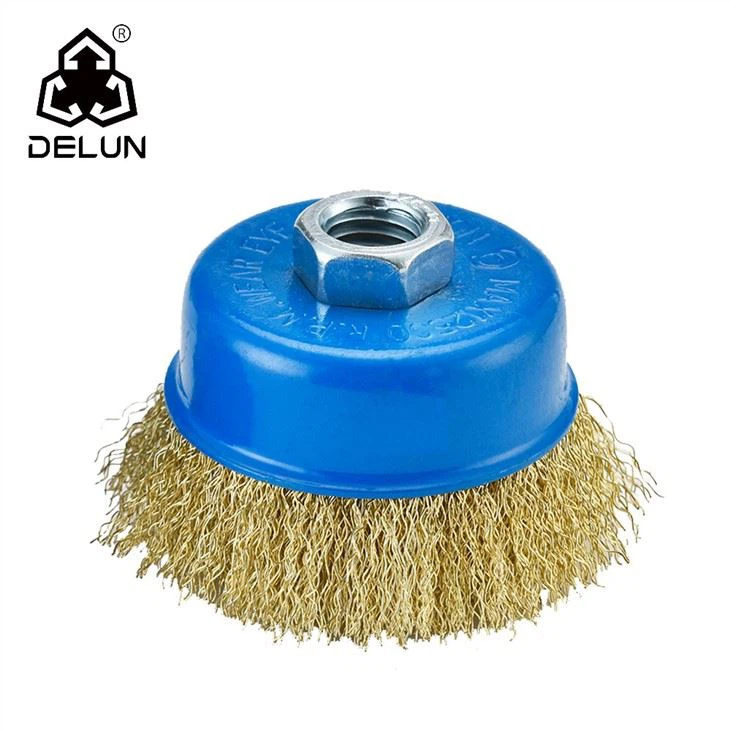 Chổi quét bánh xe bằng dây thép uốn cong 4 inch M14