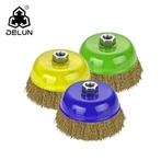 Chổi quét bánh xe bằng dây thép uốn cong 4 inch