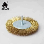 Bàn chải dây tròn có logo tùy chỉnh 75mm có trục