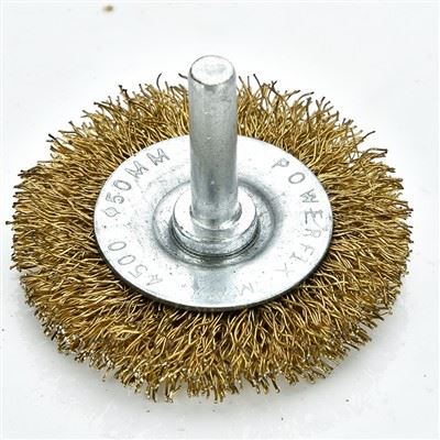 DELUN DURABLE 2INCH FLAP WIRE BRUSH WITH SHANK